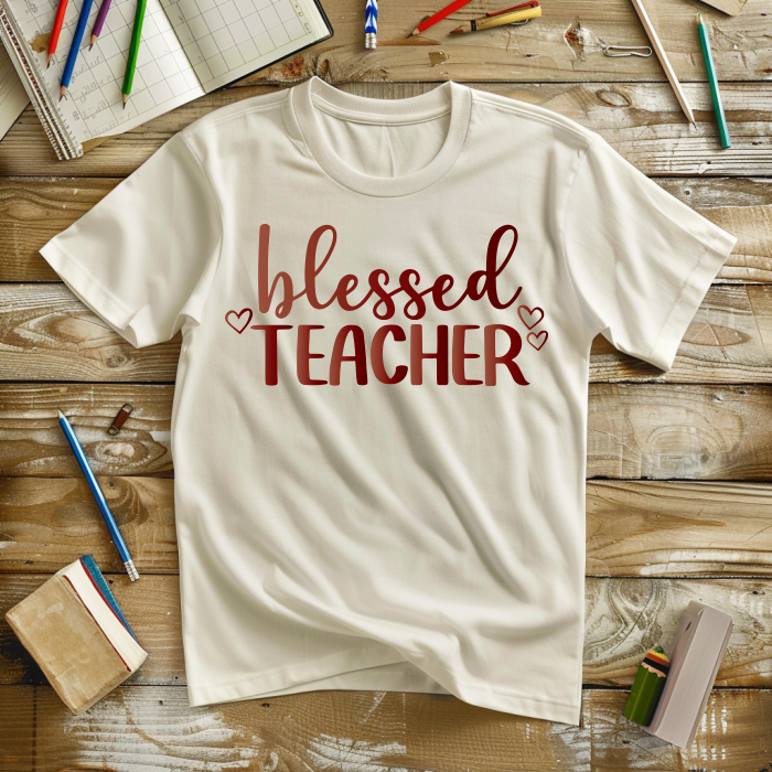 "Blessed Teacher"  Full Color DTF Transfer