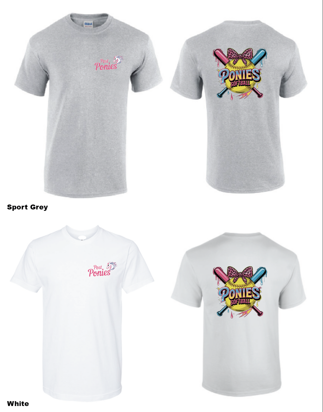 Fort O - Post Ponies Softball -Front/Back