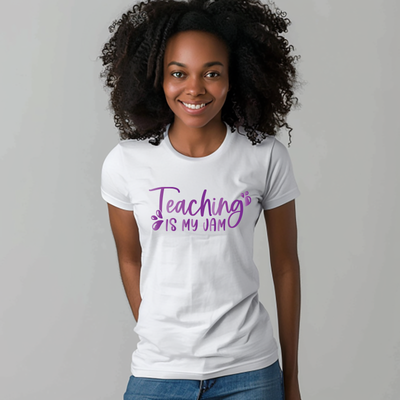 "Teaching Is My Jam" Full Color DTF Transfer