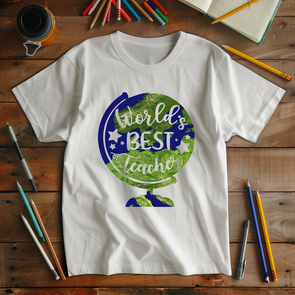 "World's Best Teacher"  Full Color DTF Transfer