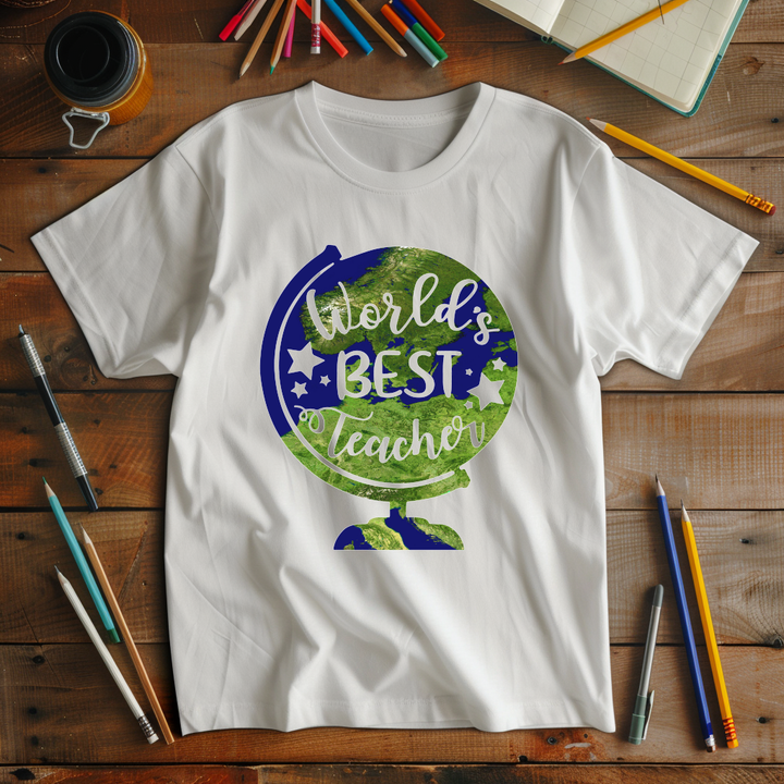 "World's Best Teacher"  Full Color DTF Transfer