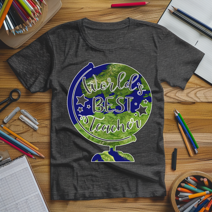 "World's Best Teacher"  Full Color DTF Transfer