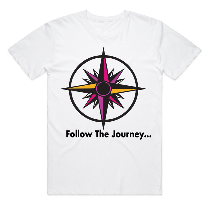 "Follow The Journey" Fuchsia Compass