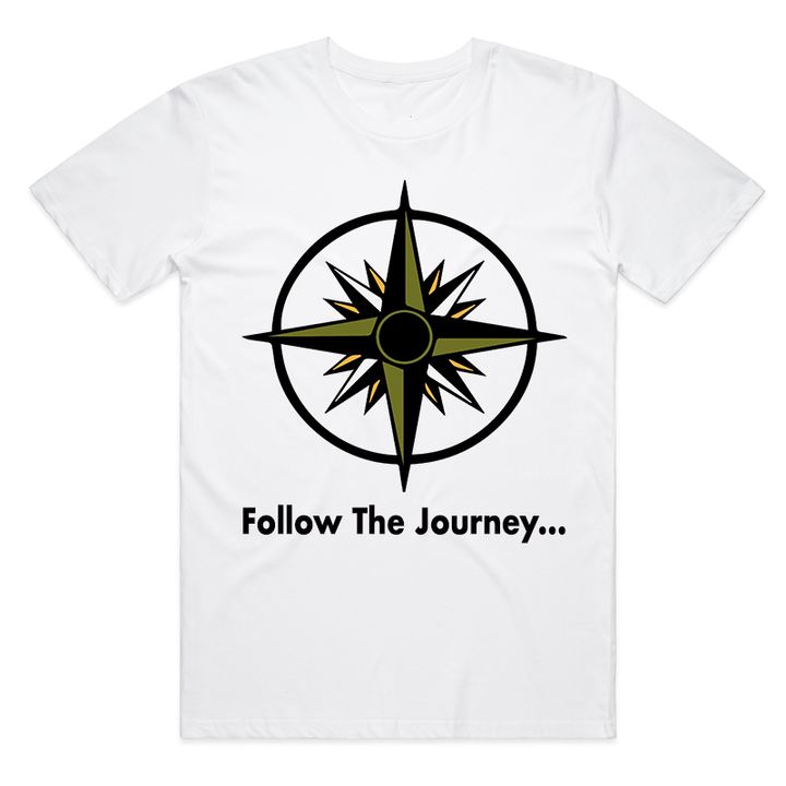 "Follow The Journey" Army Green Compass