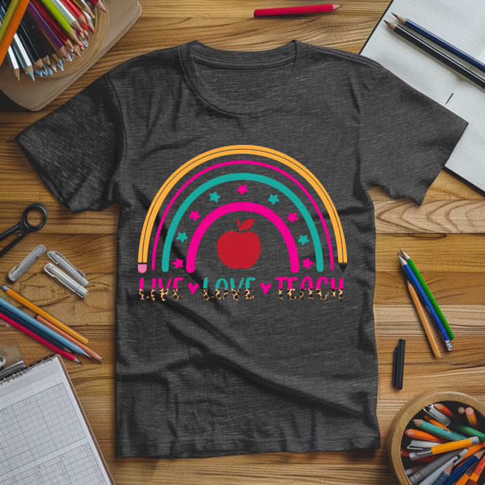 Live, Love Teach Tshirt