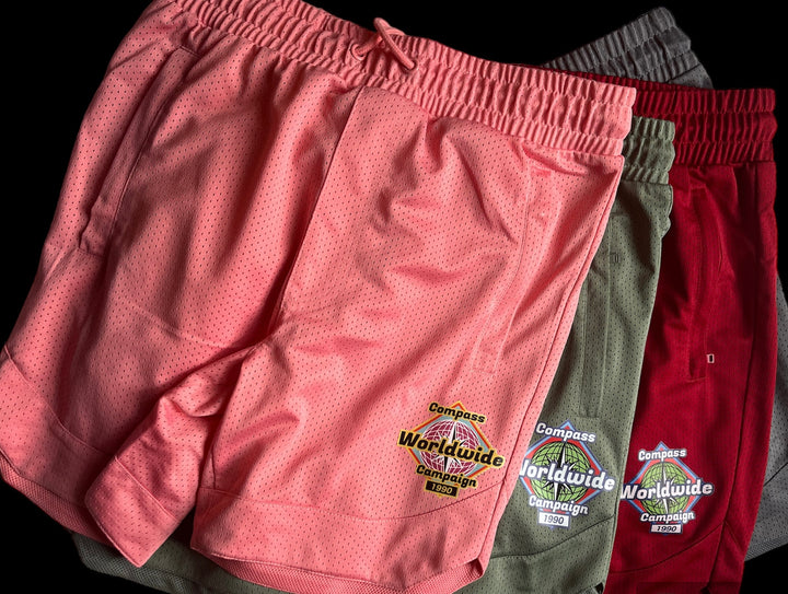 "Summer Time" Mesh Shorts - Compass WW Original Logo