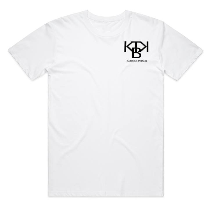 ReBrand Tee-Small Logo (White/Black)