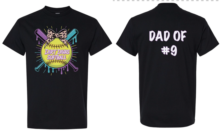 Fort O - Dirt Divas Softball (Front/Back) -w/ Player Number