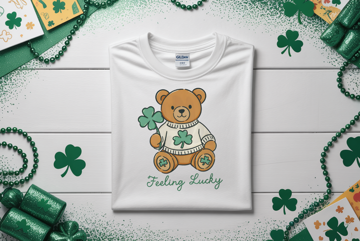 "Feeling lucky teddy bear" St. Patrick's Day Shirt