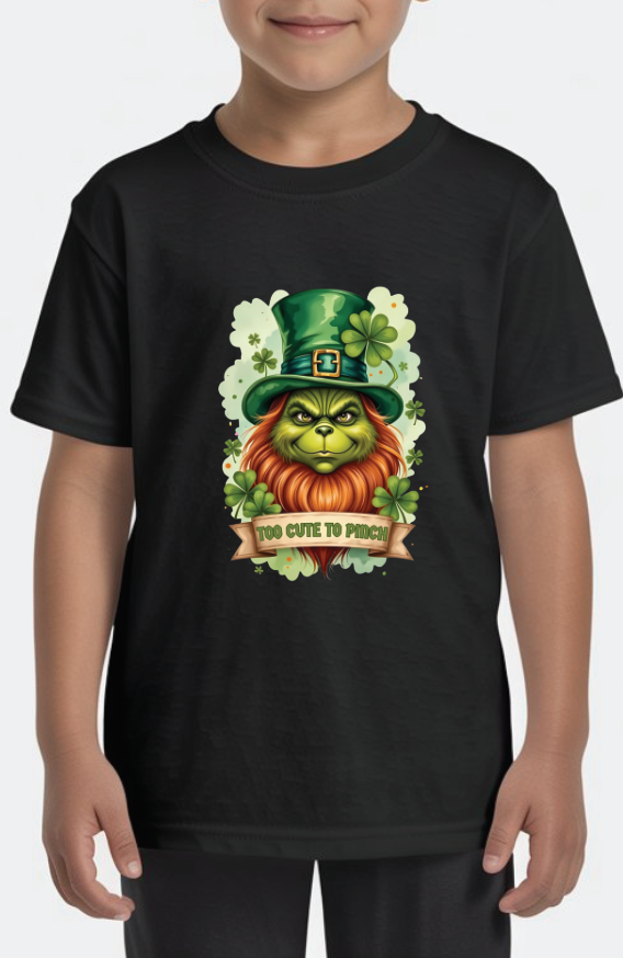 "Leprechaun Too cute to pinch" St. Patrick's Day Shirt