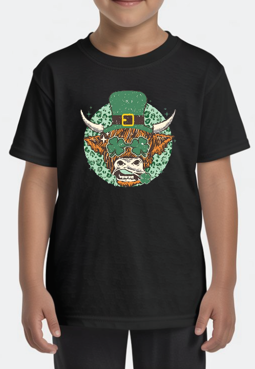 "Cool Highland Cow" Happy St. Patrick's Day