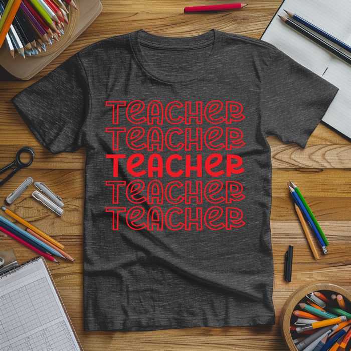 "Teacher On Repeat"  Tshirt