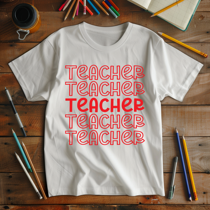 "Teacher On Repeat"  Tshirt