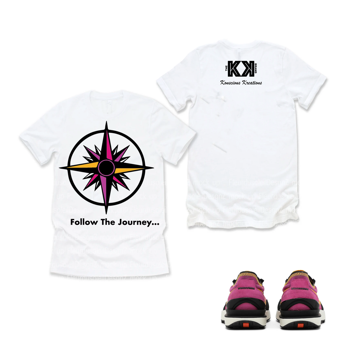 "Follow The Journey" Fuchsia Compass