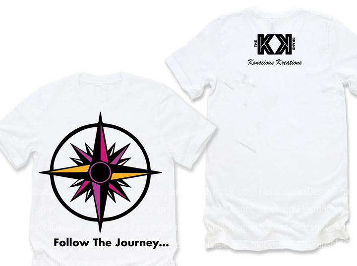 "Follow The Journey" Fuchsia Compass